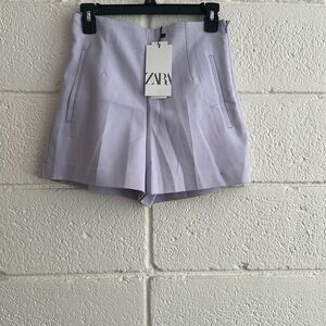 Zara high waisted lilac shorts